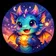 Colorful bird avatar with vibrant feathers and expressive eyes, perfect for profile pictures.