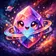 Vibrant and expressive avatar illustration for user profile, featuring a unique and colorful character in a square format sui